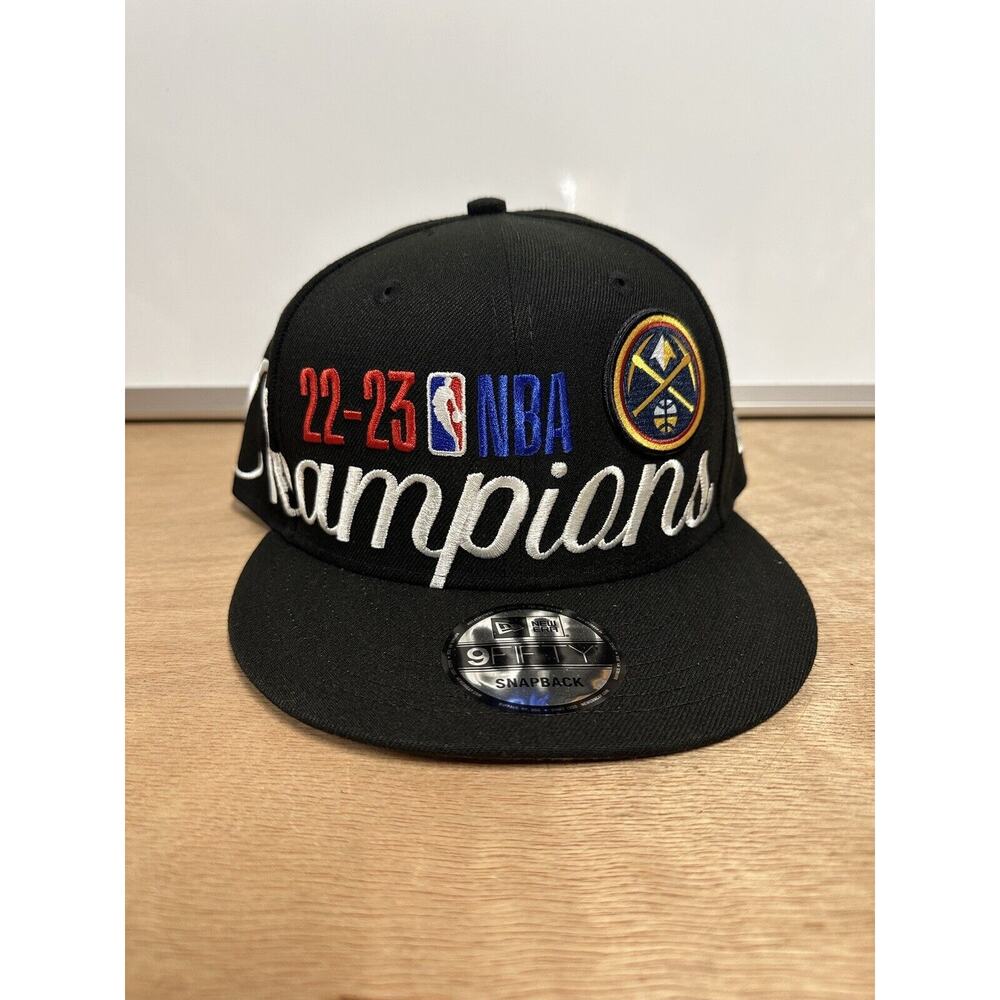 New Era 9FIFTY Denver Nuggets 2023 NBA Finals Champions Locker Room Snapback Hat